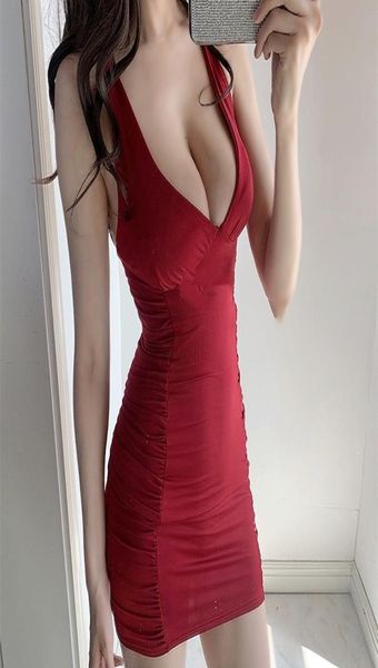 2021 summer nightclub lowcut suspender dress tightfitting hip red dress deep v short party mini dress backlessswimwear bath2774297, Black;gray
2021 summer nightclub lowcut suspender dress tightfitting hip red dress deep v short party mini dress backlessswimwear bath2774297, Black;gray