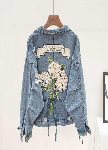 fashion embroidery holes denim jacket women student outerwear harajuku big size loose long sleeve short jeans jacket coat female1306241, Black;brown
fashion embroidery holes denim jacket women student outerwear harajuku big size loose long sleeve short jeans jacket coat female1306241, Black;brown