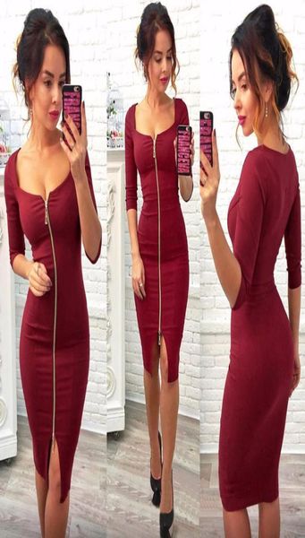bodycon sheath dress long sleeve party dresses women clothing full zipper robe pencil tight dress vestidos black office 4843192, Black;gray
bodycon sheath dress long sleeve party dresses women clothing full zipper robe pencil tight dress vestidos black office 4843192, Black;gray