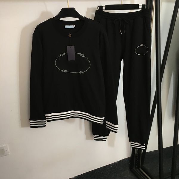 classic cotton shirts pants womens brand tracksuit fashion letters embroidery tracksuit girls two pieces sport tracksuits, Black
classic cotton shirts pants womens brand tracksuit fashion letters embroidery tracksuit girls two pieces sport tracksuits, Black