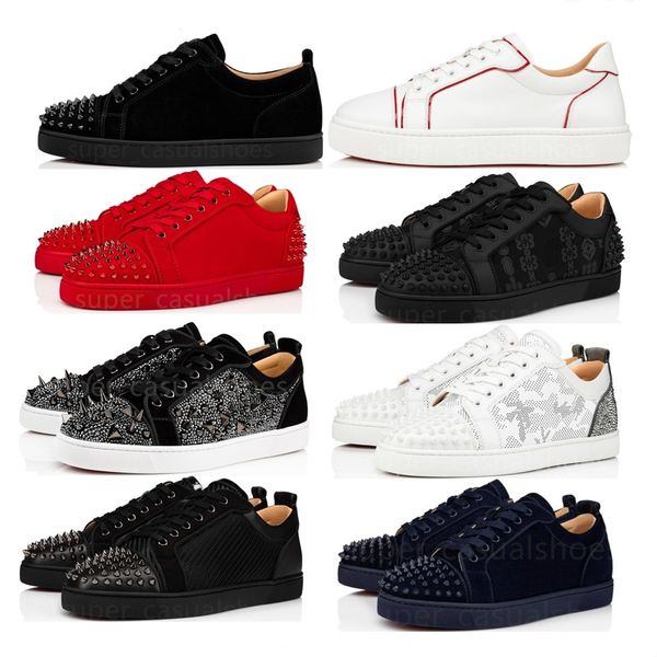 new red bottoms designer shoes rivets loafers low studed suede sneakers black red white leather mens women fashion chaussures trainers size
new red bottoms designer shoes rivets loafers low studed suede sneakers black red white leather mens women fashion chaussures trainers size