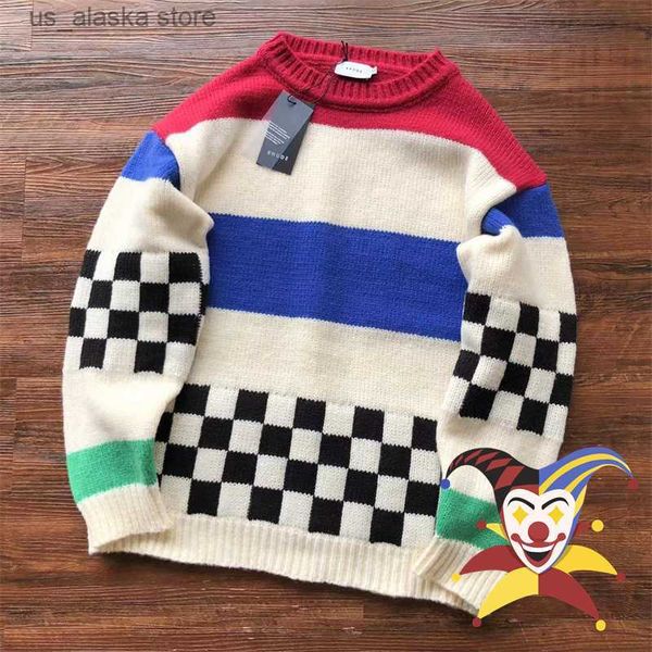 men's sweaters 2023fw striped knit jacquard sweater men women patchwork casual sweatshirts t230819, White;black
men's sweaters 2023fw striped knit jacquard sweater men women patchwork casual sweatshirts t230819, White;black