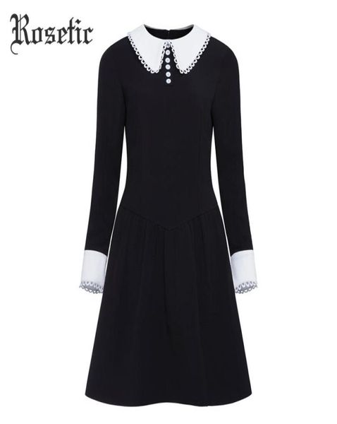 rosetic vintage dress women black autumn patchwork aline dress slim peter pan collar lady office preppy fashion gothic dresses y25256738, White;black
rosetic vintage dress women black autumn patchwork aline dress slim peter pan collar lady office preppy fashion gothic dresses y25256738, White;black