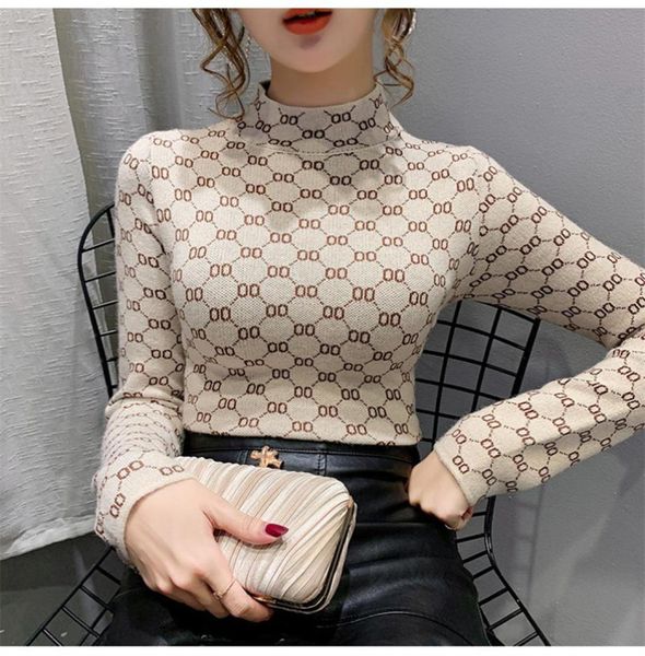 women designer sweatshirts hoodies half turtleneck base shirt long sleeve slim fashion letter print undershirt b104348594281, Black
women designer sweatshirts hoodies half turtleneck base shirt long sleeve slim fashion letter print undershirt b104348594281, Black