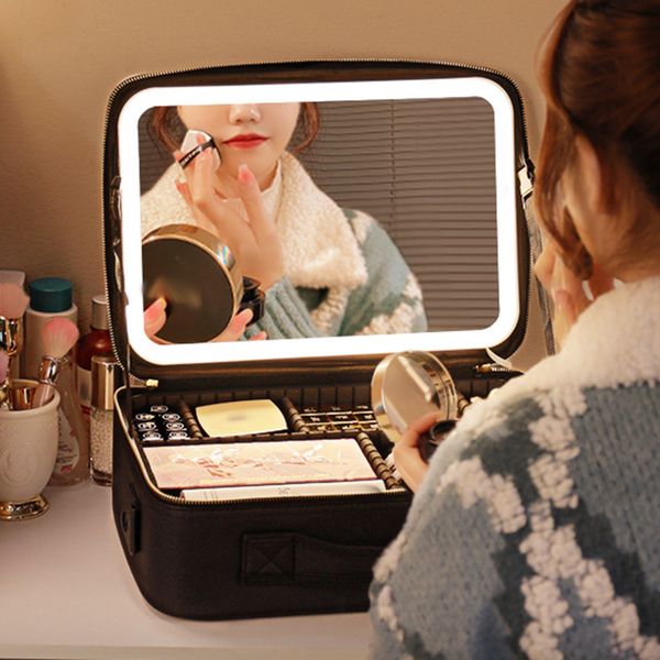 cosmetic bags smart led cosmetic case with mirror cosmetic bag travel makeup bags for women fashion portable storage bag travel makeup bags
cosmetic bags smart led cosmetic case with mirror cosmetic bag travel makeup bags for women fashion portable storage bag travel makeup bags