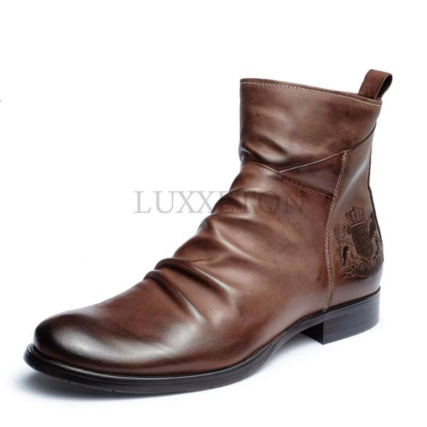 boots leather men's ankle plus size high shoes outdoor work casual motorcycle military combat 230818, Black
boots leather men's ankle plus size high shoes outdoor work casual motorcycle military combat 230818, Black