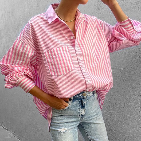 women s t shirt female loose striped shirts lapel oversized lace up cotton blouse for women clothes office lady basic casual blouses 230818, White
women s t shirt female loose striped shirts lapel oversized lace up cotton blouse for women clothes office lady basic casual blouses 230818, White