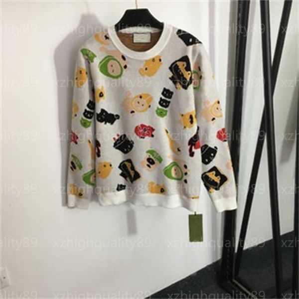 knitted sweaters womens knit sweater knitwear cartoon animal pattern round neck long sleeve pullover knitwears designer sweater women, White;black
knitted sweaters womens knit sweater knitwear cartoon animal pattern round neck long sleeve pullover knitwears designer sweater women, White;black