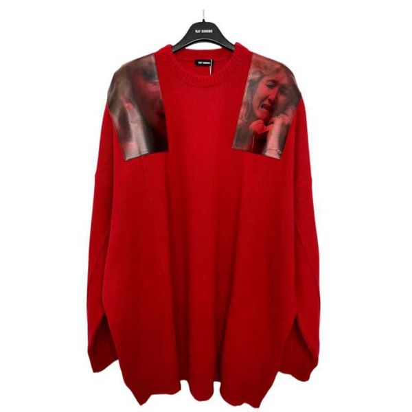 men's sweaters raf blue velvet film character patch silhouette sweater os trendy loose casual rs round neck wool knit, White;black
men's sweaters raf blue velvet film character patch silhouette sweater os trendy loose casual rs round neck wool knit, White;black