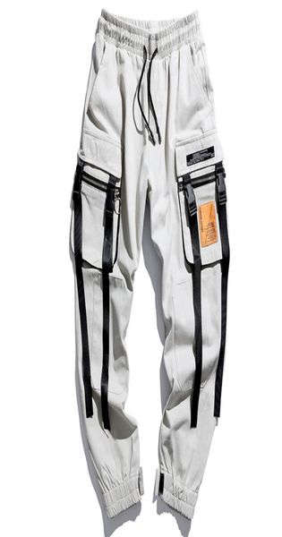 hip hop ribbons design jogger pant men casual cargo trousers sweatpants anklelength 2020 men039s streetwear joggers pants1852583, Black
hip hop ribbons design jogger pant men casual cargo trousers sweatpants anklelength 2020 men039s streetwear joggers pants1852583, Black