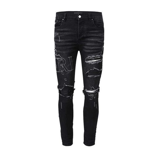 designer jeans amira fashion men's trendy new high street patchwork holes wash denim cotton slim fit ol3e pleated wrinkled kn281k, Blue
designer jeans amira fashion men's trendy new high street patchwork holes wash denim cotton slim fit ol3e pleated wrinkled kn281k, Blue