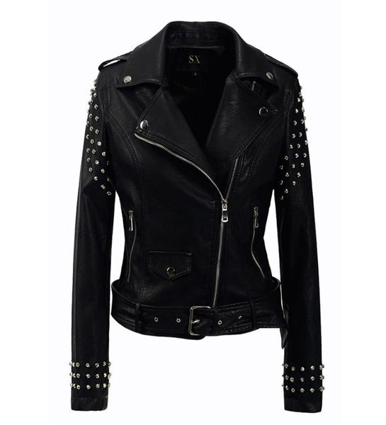 new 2018 autumn fashion women rivet motorcycle pu faux leather plus size jacket studded outerwear streetwear gothic jackets2450378, Black
new 2018 autumn fashion women rivet motorcycle pu faux leather plus size jacket studded outerwear streetwear gothic jackets2450378, Black