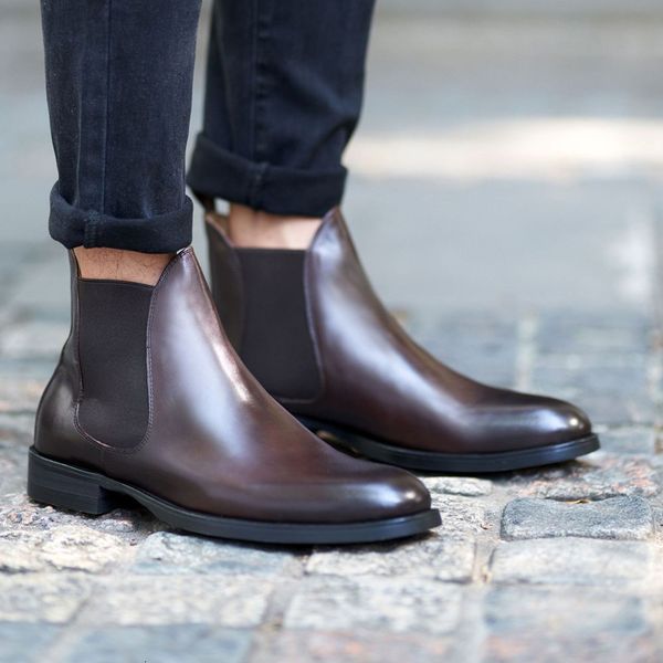 boots men classic chelsea solid color leather square toe wear fashion business casual party european american shoes 230818, Black
boots men classic chelsea solid color leather square toe wear fashion business casual party european american shoes 230818, Black