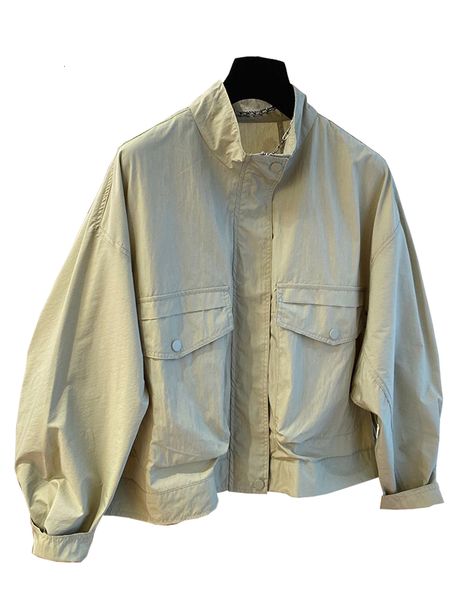 women's jackets korean vintage green cargo jacket y2k streetwear spring oversized zipper big pocket windbreaker coat female loose 23081, Black;brown
women's jackets korean vintage green cargo jacket y2k streetwear spring oversized zipper big pocket windbreaker coat female loose 23081, Black;brown
