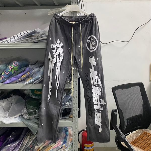 men's tracksuits hellstar grey oversize retro mud print worn sports casual trousers high street and women's bellbottoms 230818, Gray
men's tracksuits hellstar grey oversize retro mud print worn sports casual trousers high street and women's bellbottoms 230818, Gray