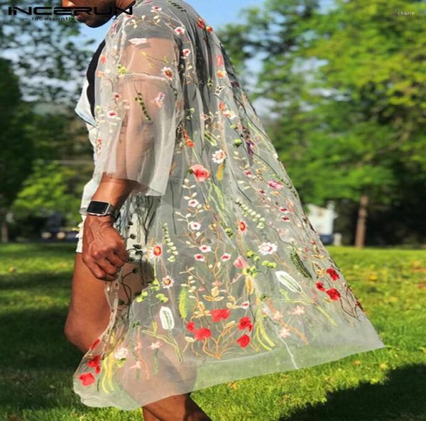 men039s t shirts men shirt mesh transparent embroidery 34 sleeve open stitch streetwear cardigan 2022 casual long style i3102388, White;black
men039s t shirts men shirt mesh transparent embroidery 34 sleeve open stitch streetwear cardigan 2022 casual long style i3102388, White;black