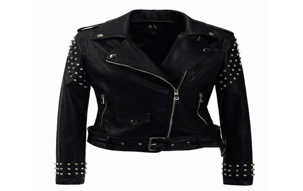 new 2018 autumn fashion women rivet motorcycle pu faux leather plus size jacket studded outerwear streetwear gothic jackets5372421, Black
new 2018 autumn fashion women rivet motorcycle pu faux leather plus size jacket studded outerwear streetwear gothic jackets5372421, Black