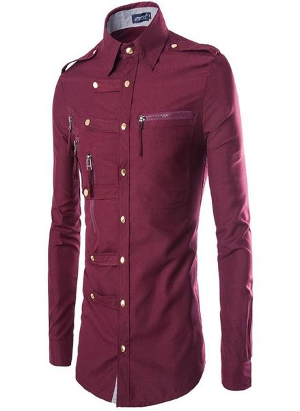 new mens shirt jacket coats spring autumn domineering slim longsleeved lapel blouse complex multibutton metal decorative coat2076350, White;black
new mens shirt jacket coats spring autumn domineering slim longsleeved lapel blouse complex multibutton metal decorative coat2076350, White;black