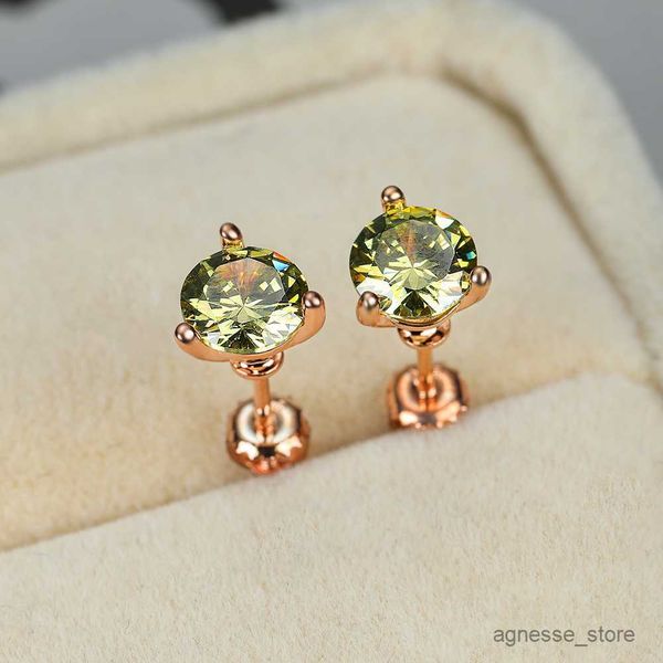 charm 6/7/8mm stud earrings for women rose gold round cut stone blue clear ear stud girls' jewelry r230819, Golden
charm 6/7/8mm stud earrings for women rose gold round cut stone blue clear ear stud girls' jewelry r230819, Golden