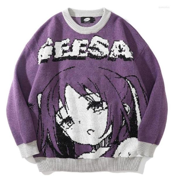 men039s sweaters oversized men women japanese anime girl pullovers oneck 2022 autumn streetwear fashion cotton knitted sweater2089595, White;black
men039s sweaters oversized men women japanese anime girl pullovers oneck 2022 autumn streetwear fashion cotton knitted sweater2089595, White;black