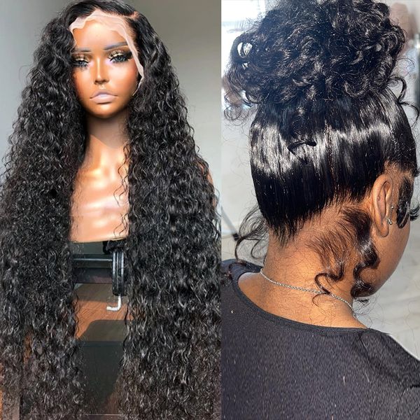 Curly Human Hair Wig 13x6 Hd Lace Frontal Wigs 220%density Curly Lace Front Human Hair Wig Lace 360 Full Lace Wig Human Hair 30 40 Inch, Black
Curly Human Hair Wig 13x6 Hd Lace Frontal Wigs 220%density Curly Lace Front Human Hair Wig Lace 360 Full Lace Wig Human Hair 30 40 Inch, Black