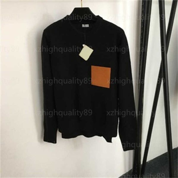 knitted sweater designer sweaters womens knit patchwork pocket round neck long sleeve wool pullover knitwear black designer sweater women, White;black
knitted sweater designer sweaters womens knit patchwork pocket round neck long sleeve wool pullover knitwear black designer sweater women, White;black