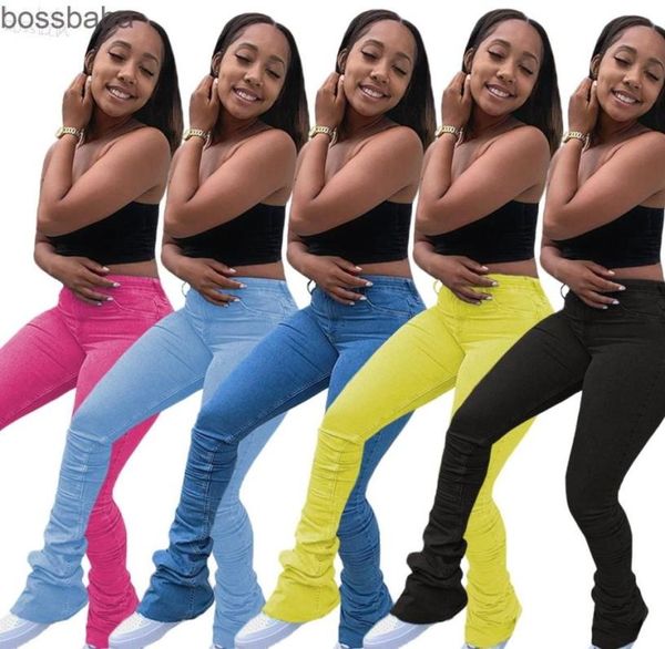 women washed versatile jeans high waist stacked pants designer sports casual trousers with pockets fashion pants2868757, Blue
women washed versatile jeans high waist stacked pants designer sports casual trousers with pockets fashion pants2868757, Blue