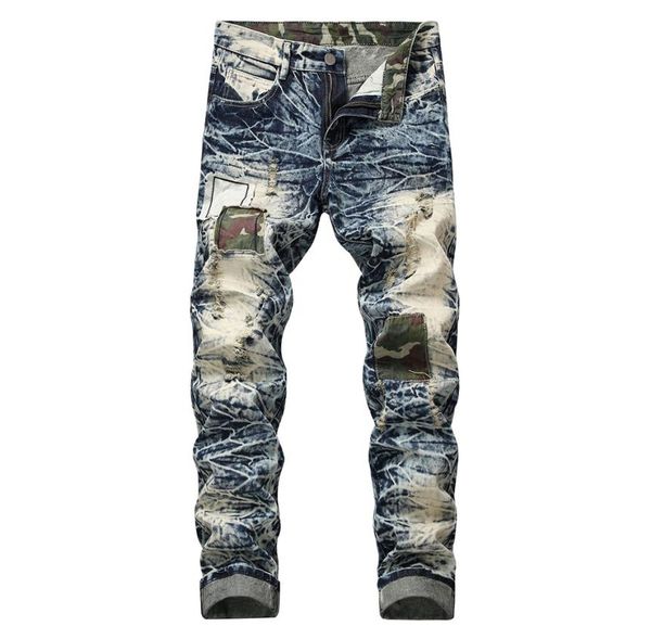 idopy fashion mens straight fit jeans vintage washed camo patchwork denim pants hip hop ripped jean trousers for men3222391, Blue
idopy fashion mens straight fit jeans vintage washed camo patchwork denim pants hip hop ripped jean trousers for men3222391, Blue