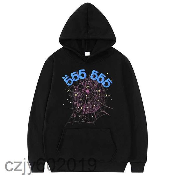 fashion creativity sp5der 555555 angel number hoodie men women spider web pattern sweatshirt loose clothing g220813c59m, Black
fashion creativity sp5der 555555 angel number hoodie men women spider web pattern sweatshirt loose clothing g220813c59m, Black