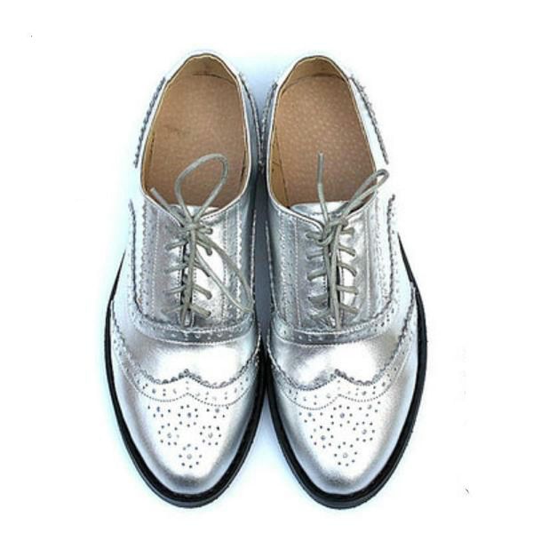 dress shoes british oxfords for work ladies 2023 flat mixed colors lace up brogues goldensilver big size moccasins 230818, Black
dress shoes british oxfords for work ladies 2023 flat mixed colors lace up brogues goldensilver big size moccasins 230818, Black