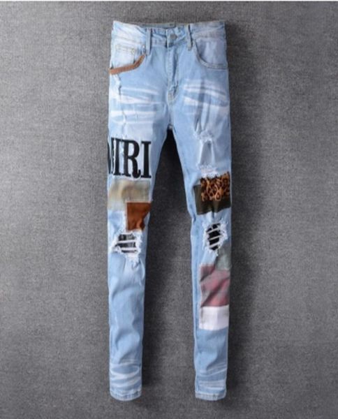 hip hop jeans men high street fashion brand new black patch embroidery stretch slim fit jeans mens summer5586799, Blue
hip hop jeans men high street fashion brand new black patch embroidery stretch slim fit jeans mens summer5586799, Blue
