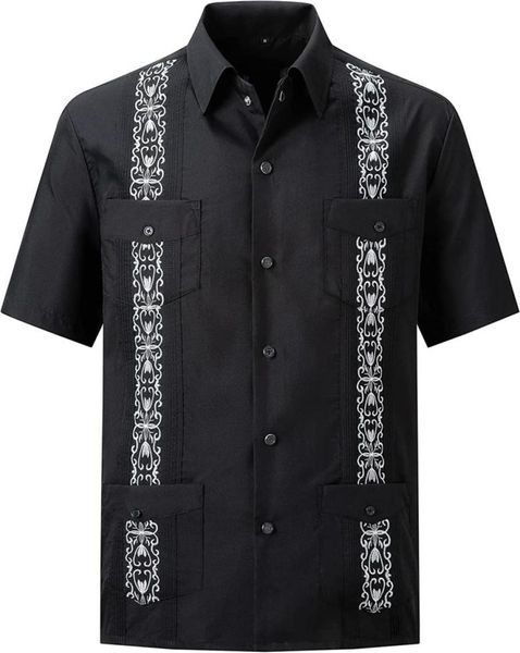 mens snap shirts casual guayabera shirts short sleeve01236341509, White;black
mens snap shirts casual guayabera shirts short sleeve01236341509, White;black