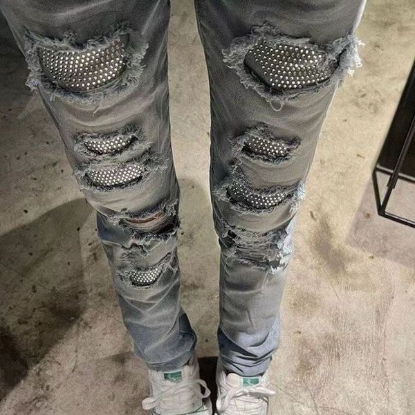 men's jeans women's tattered patches are fashion brand pants women's fashion loose pants 1z2v1, Black;brown
men's jeans women's tattered patches are fashion brand pants women's fashion loose pants 1z2v1, Black;brown