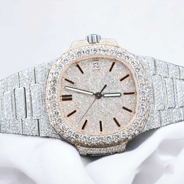 luxury customize hip hop mechanical watch white vvs moissanite diamond watch luxury mechanical watch for men, Slivery;brown
luxury customize hip hop mechanical watch white vvs moissanite diamond watch luxury mechanical watch for men, Slivery;brown