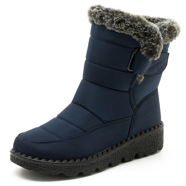 waterproof snow boots designer grey navy blue women winter warm plush ankle booties front zipper non slip cotton padded outdoor shoes, Black
waterproof snow boots designer grey navy blue women winter warm plush ankle booties front zipper non slip cotton padded outdoor shoes, Black