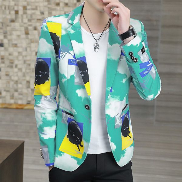 men's suits blazers spring longsleeve personalized printing trend small suit young ruffian slim jacket 3xl 4xl men blazer fit 230818, White;black
men's suits blazers spring longsleeve personalized printing trend small suit young ruffian slim jacket 3xl 4xl men blazer fit 230818, White;black