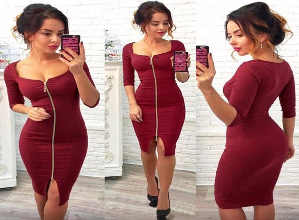 bodycon sheath dress long sleeve party dresses women clothing full zipper robe pencil tight dress vestidos black office 8045558, Black;gray
bodycon sheath dress long sleeve party dresses women clothing full zipper robe pencil tight dress vestidos black office 8045558, Black;gray