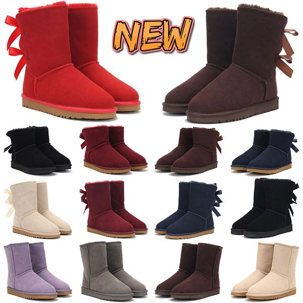 2023 designer womens snow boots australia classic mini boots men women ankle snows fashion ultra platform maroon reindeer color warm bootes, Black
2023 designer womens snow boots australia classic mini boots men women ankle snows fashion ultra platform maroon reindeer color warm bootes, Black