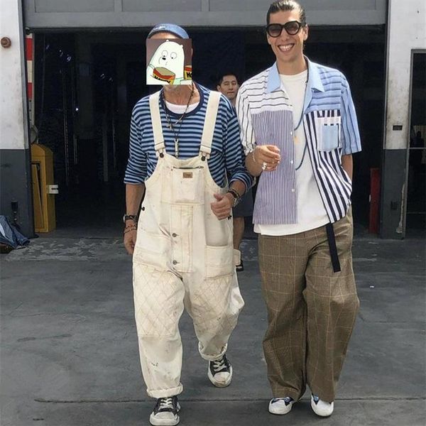 men's jeans firmranch spring autumn men amekaji multi-pockets bib pants for overalls jumpsuits loose american casual suspende252w, Blue
men's jeans firmranch spring autumn men amekaji multi-pockets bib pants for overalls jumpsuits loose american casual suspende252w, Blue