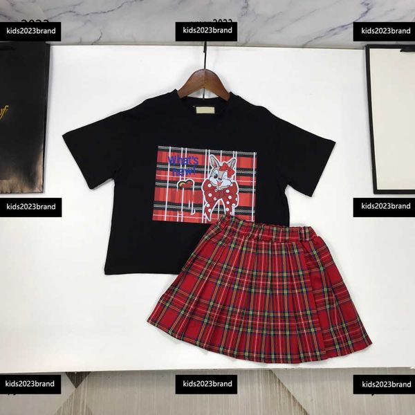 tracksuits kids designer clothes girl dress sets summer suits 2pcs round neck t-shirt and fashion plaid pattern skirt new arrival, White
tracksuits kids designer clothes girl dress sets summer suits 2pcs round neck t-shirt and fashion plaid pattern skirt new arrival, White