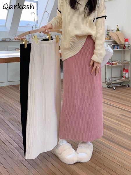 skirts corduroy midi women casual solid elegant harajuku lovely females college warm a line elastic high waist korean fashion 230818, Black
skirts corduroy midi women casual solid elegant harajuku lovely females college warm a line elastic high waist korean fashion 230818, Black