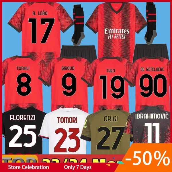 23 24 ibrahimovic koche soccer jerseys 2023 2024 giroud de ketelaere r. leao tonali theo ac milans home football shirt special fourth 4th me, White;black
23 24 ibrahimovic koche soccer jerseys 2023 2024 giroud de ketelaere r. leao tonali theo ac milans home football shirt special fourth 4th me, White;black