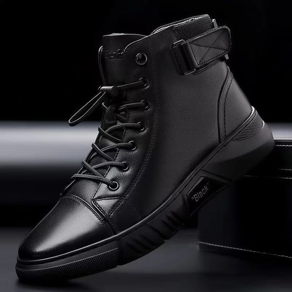 boots men's motorcycle comfortable platform mens outdoor high leather fashion waterproof men shoes 230818, Black
boots men's motorcycle comfortable platform mens outdoor high leather fashion waterproof men shoes 230818, Black