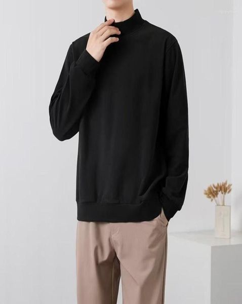 men039s sweaters longsleeved tshirt with standup collar double fleece half turtleneck base1165814, White;black
men039s sweaters longsleeved tshirt with standup collar double fleece half turtleneck base1165814, White;black