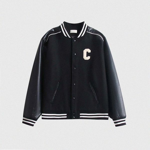 designer mens jackets ce 2022 wool blended leather sleeve baseball uniform loose hip hop fashion coat t984#, Black;brown
designer mens jackets ce 2022 wool blended leather sleeve baseball uniform loose hip hop fashion coat t984#, Black;brown