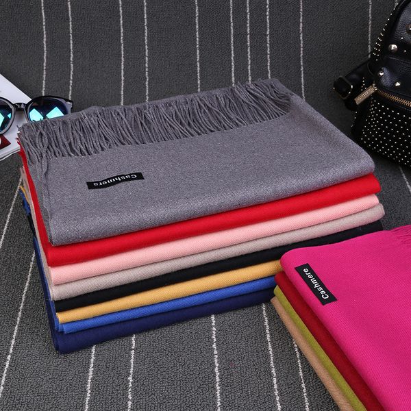 24 colors, over 200 grams of bright red, solid color imitation cashmere scarf, women's korean version, winter thick shawl, warm scarf, Blue;gray
24 colors, over 200 grams of bright red, solid color imitation cashmere scarf, women's korean version, winter thick shawl, warm scarf, Blue;gray