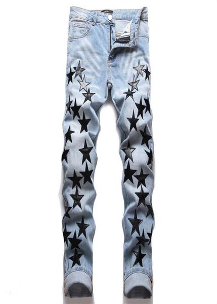 new autumn and winter men039s fashion casual slim fit stretch star print jeans6129295, Blue
new autumn and winter men039s fashion casual slim fit stretch star print jeans6129295, Blue