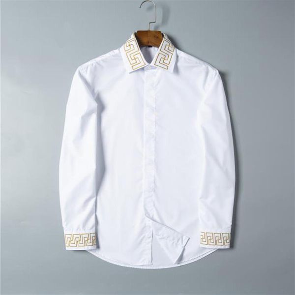 luxurys designers whole mens dress shirts solid slim long sleeve brand working clothing chemise homme camisa social masculina 2536, White;black
luxurys designers whole mens dress shirts solid slim long sleeve brand working clothing chemise homme camisa social masculina 2536, White;black