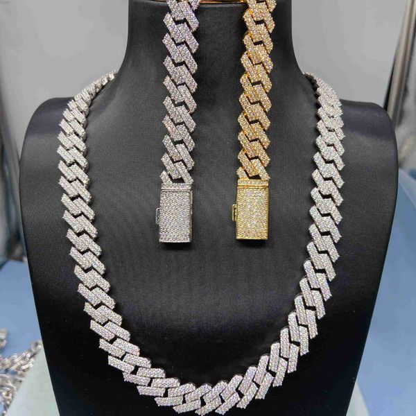10mm 12mm 13mm 14mm 15mm two rows hip hop zircon diamond jewelry cuban chain silver 925 men iced out cz necklace
10mm 12mm 13mm 14mm 15mm two rows hip hop zircon diamond jewelry cuban chain silver 925 men iced out cz necklace