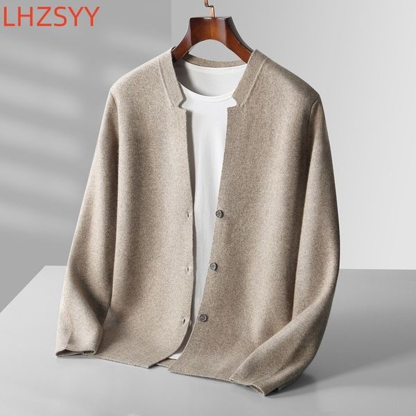 men's sweaters lhzsyy cashmere cardigan casual standup collar pure wool knit coat autumn winter youth versatile warm men jacket 230818, White;black
men's sweaters lhzsyy cashmere cardigan casual standup collar pure wool knit coat autumn winter youth versatile warm men jacket 230818, White;black